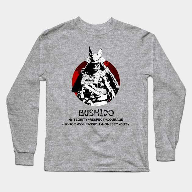 Seven Virtues of Bushido II Long Sleeve T-Shirt by NoMans